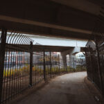 New fencing dropped in the North Loop on N 5th Ave and I-94. It's too bad, was a fun spot to watch trains.  Could see the Light Rail, Northstar Line and freight trains from under this bridge.