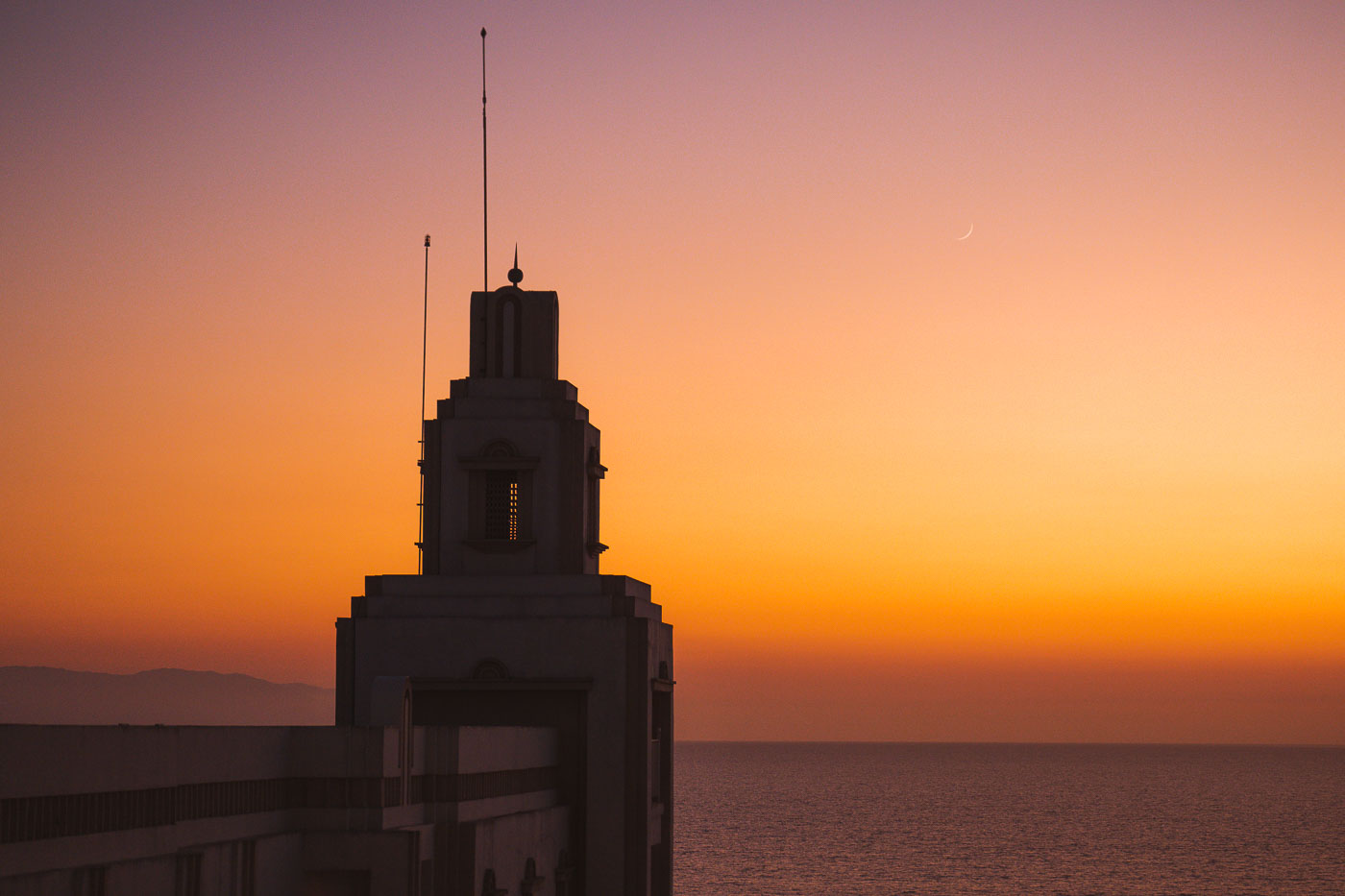 Beautiful sunset from a Riu resort in Puerto Vallarta Mexico