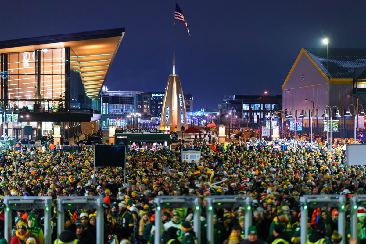 Fans Crowd the Gates at Lambeau Field, Green Bay