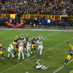 Dontayvion Wicks catches a touchdown pass from Jordan Love on December 23, 2024. The Green Bay Packers beat the New Orleans Saints 34-0.