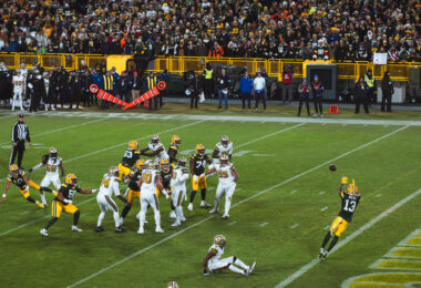 Dontayvion Wicks catches a touchdown pass from Jordan Love on December 23, 2024. The Green Bay Packers beat the New Orleans Saints 34-0.