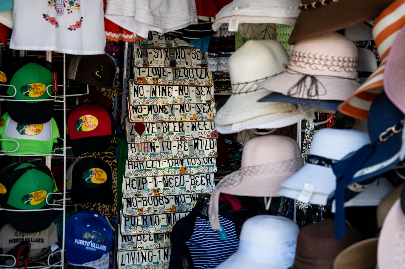 License plate art at a Mexican shop