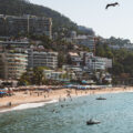 Looking out from the Los Muertos Pier in Puerto Vallarta