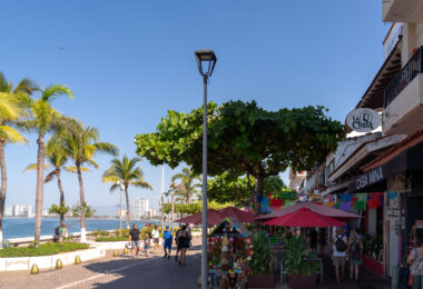 Shopping on the Malecón Boardwalk in Puerto Vallarta.
