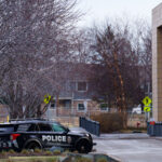 Newly erected fencing and Minnetonka Police security cameras outside the corporate headquarters of UnitedHealthcare in Minnetonka, Minnesota on December 8, 2024. The insurance company’s CEO Brian Thompson was killed on December 4th, 2024 in New York City. The man who was shown on a security camera shooting Thompson has not yet been identified or arrested.