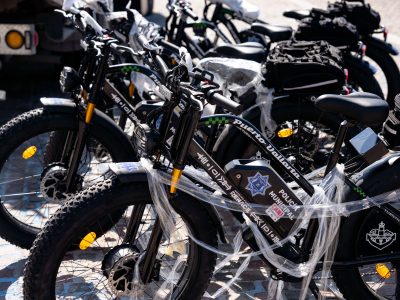 Fleet of Policía Turística E-Bikes in Puerto Vallarta