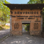 Signage at the entranve to Mexican Magical Town San Sebastian.