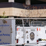 Newly erected fencing and Minnetonka Police security cameras outside the corporate headquarters of UnitedHealthcare in Minnetonka, Minnesota on December 8, 2024. The insurance company’s CEO Brian Thompson was killed on December 4th, 2024 in New York City. The man who was shown on a security camera shooting Thompson has not yet been identified or arrested.