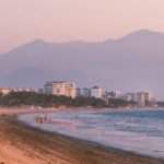 Sierra Madre Occidentall mount range visible from Puerto Vallarta.