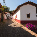 A stone road in San Sebastian Mexico. The town is considered a Mexican "Magical Town".