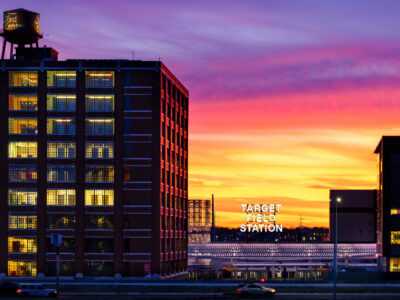 Minneapolis North Loop: Target Field Station at Sunset