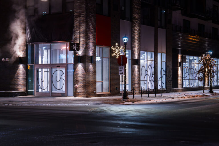 UC United Crushers Lake Street 4 United Crushers graffiti on Lake Street in Uptown Minneapolis., The building was once a Target store that closed in 2023.