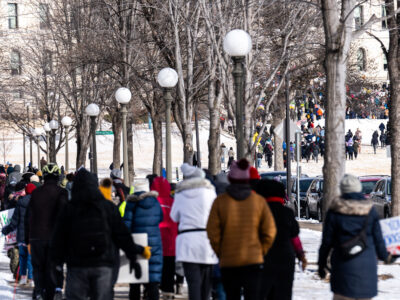 50501 Protesters Arrive at MN State Capitol
