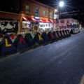 Black History written on the barricades around the George Floyd Memorial inside George Floyd Square in South Minneapolis. The intersection has been a place of protest since the 2020 murder of George Floyd.