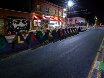 Black History Barricades at George Floyd Square