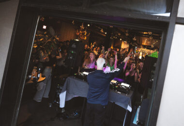 A daytime DJ set at the Moxy Hotel in Uptown Minneapolis in February.