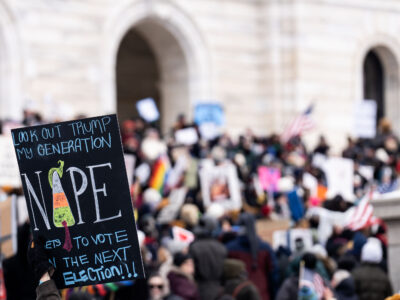 February, 5 2025 Protest against Trump and Musk in Minnesota