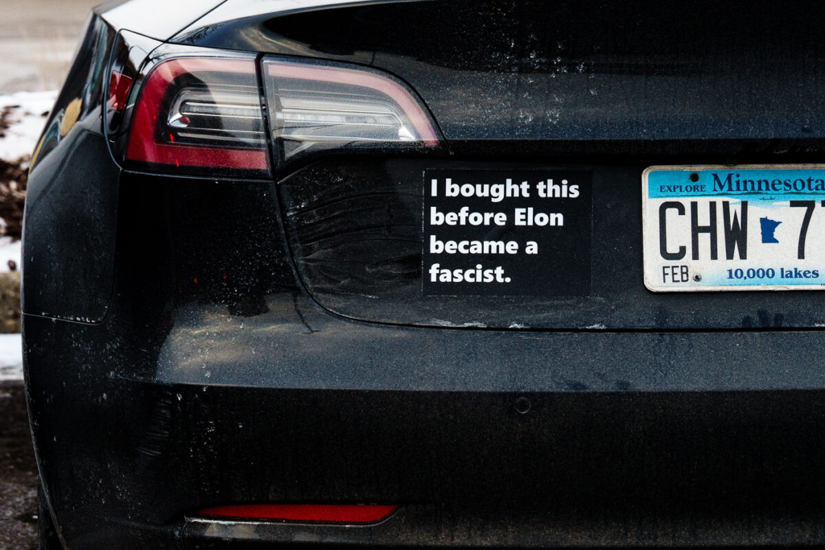 I bought this before Elon became a fascist sticker in Minneapolis