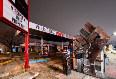 People Over Property!

The People's Way at George Floyd Square. The area has been a place of protest since the 2020 murder of George Floyd by the Minneapolis Police.