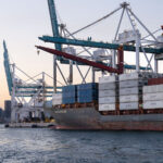 Container ship at the Port of Miami (PortMiami) in 2025.