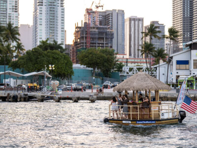 Cruisin Tikis Charter Boat on Biscayne Bay, Miami