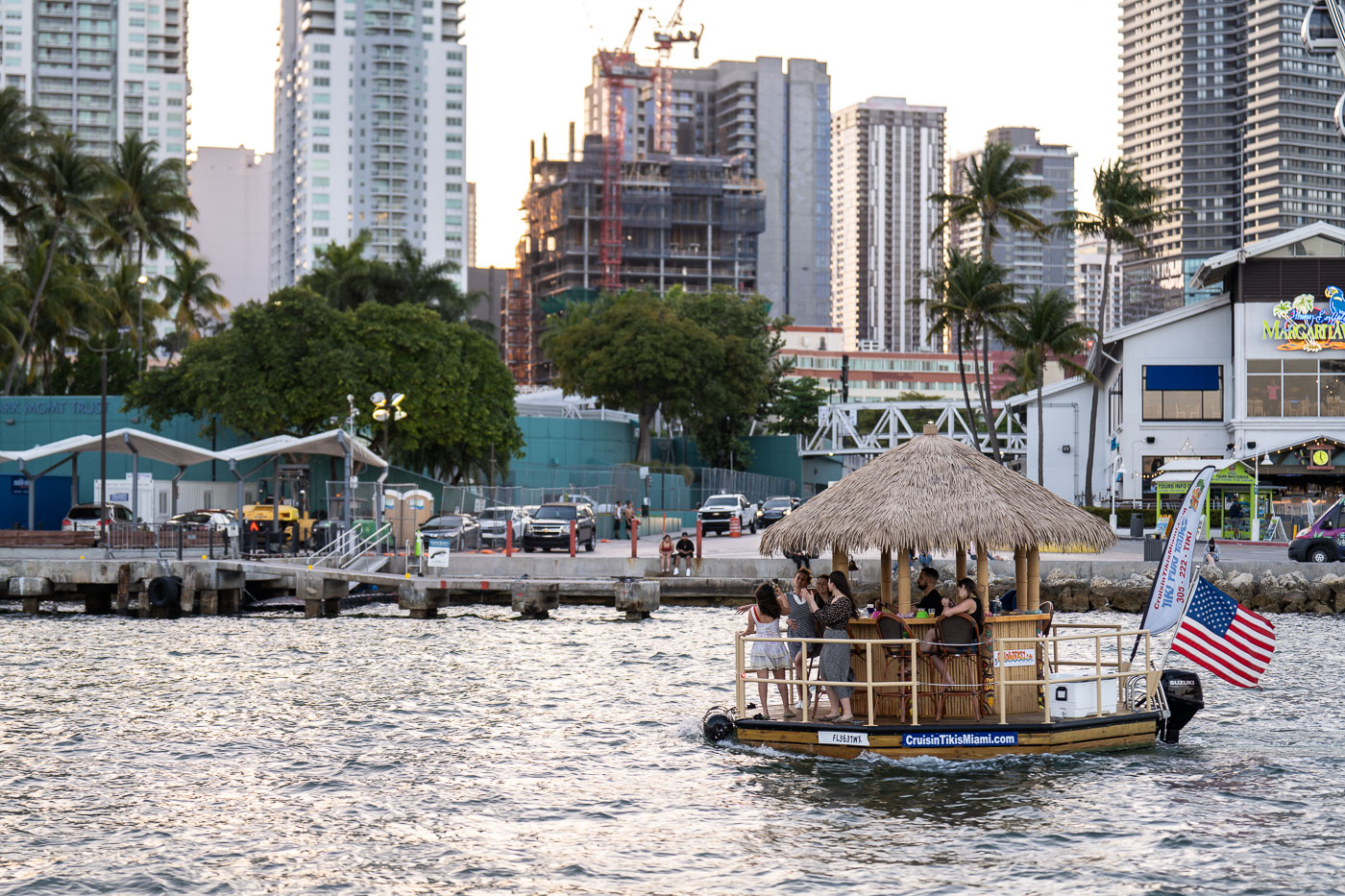 Cruisin Tiki's Miami floating tiki bar