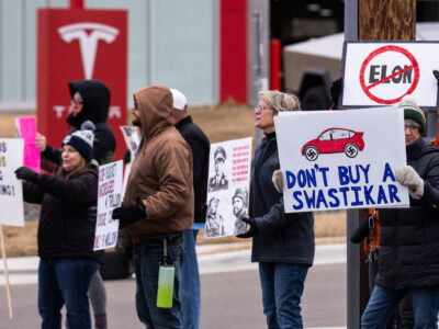 Don't buy a Swastikar Protest sign in Minneapolis