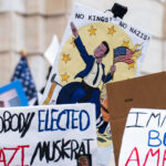 No Kings! No Nazis! 2 Protest sign from St. Paul Minnesota that reads "No Kings! No Nazis!".Taken at a protest against Elon Musk and the Trump Administration on March 5, 2025.