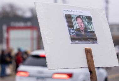 About 500 protesters outside Tesla in Minneapolis (Golden Valley) with signs reading “NOT PAID JUST PISSED”, “Tesla Funds Fascists”, “Save the VA”, “No Vet Left Behind”, Make Nazis Afraid Again” to name a few. This is the 7th weekend in a row of protests at this showroom.