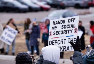 About 500 protesters outside Tesla in Minneapolis (Golden Valley) with signs reading “NOT PAID JUST PISSED”, “Tesla Funds Fascists”, “Save the VA”, “No Vet Left Behind”, Make Nazis Afraid Again” to name a few. This is the 7th weekend in a row of protests at this showroom.