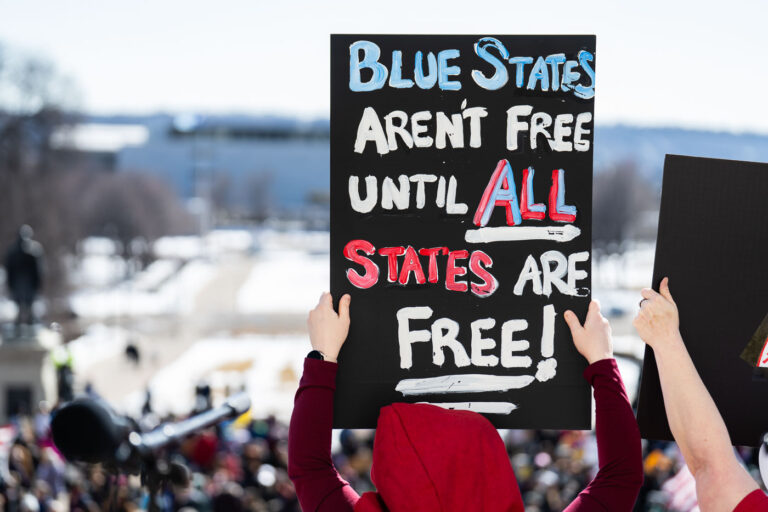 International Women's Day Protest Sign Minnesota March 2025 1 Today on International Women’s Day, Minnesota saw the largest protest since President Trump's re-election. 1,000+ gathered at the Capitol for the 2nd time this week hearing from activists, city council members and state representatives on the current administration's actions.Minnesota State CapitolMarch 8, 2025