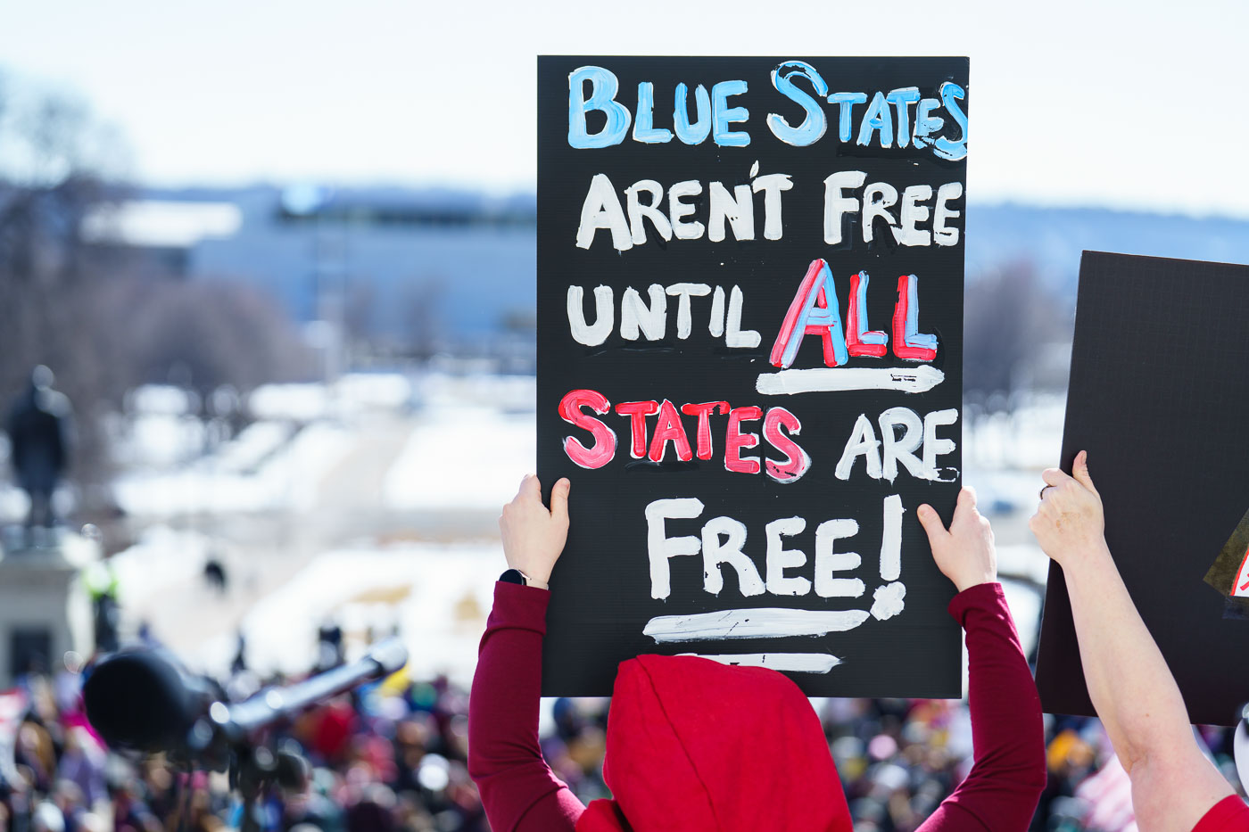 Today on International Women’s Day, Minnesota saw the largest protest since President Trump's re-election. 1,000+ gathered at the Capitol for the 2nd time this week hearing from activists, city council members and state representatives on the current administration's actions.Minnesota State CapitolMarch 8, 2025