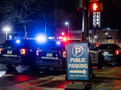 Minneapolis Police Squad Cars, Uptown Lagoon Ave, March 2025