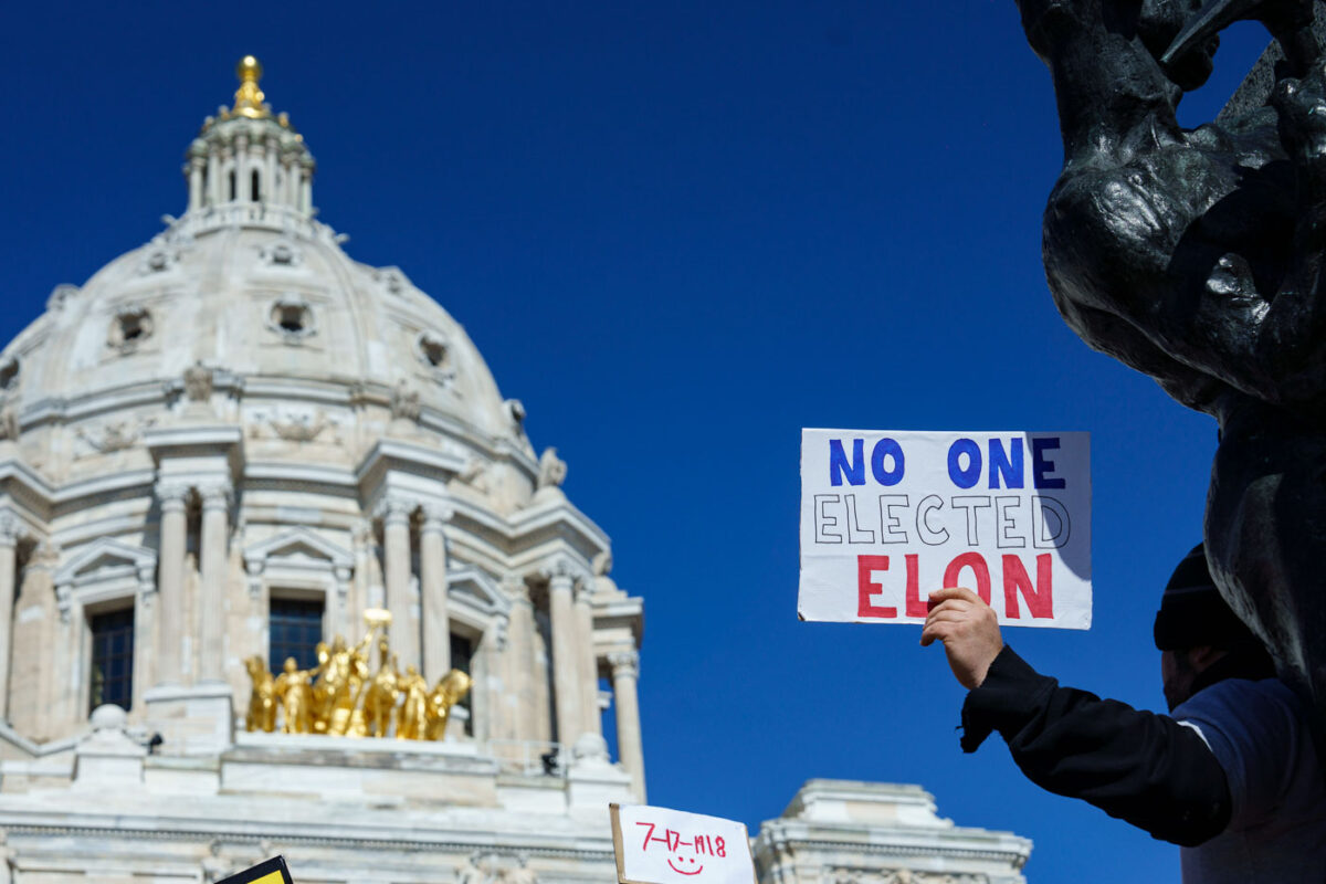 Today on International Women’s Day, Minnesota saw the largest protest since President Trump's re-election. 1,000+ gathered at the Capitol for the 2nd time this week hearing from activists, city council members and state representatives on the current administration's actions.

Minnesota State Capitol
March 8, 2025