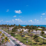 Ocean Drive in South Beach during Spring Break 2025 in Miami Beach, Florida.