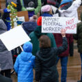 Protesters at the Minnesota State Capitol in St. Paul, Minnesota on March 4, 2025.  Taking place on the afternoon of President Trump’s first address to joint session in congress, they are protesting the actions of the Trump Administration and Elon Musk’s involvement. 

The protest was organized as part of the “50501” protests taking place around the country. This is the first of two planned protests this week. Another is planned for Saturday at the State Capitol.