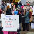 Protesters at the Minnesota State Capitol in St. Paul, Minnesota on March 4, 2025.  Taking place on the afternoon of President Trump’s first address to joint session in congress, they are protesting the actions of the Trump Administration and Elon Musk’s involvement. 

The protest was organized as part of the “50501” protests taking place around the country. This is the first of two planned protests this week. Another is planned for Saturday at the State Capitol.