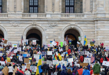 Protesters at the Minnesota State Capitol in St. Paul, Minnesota on March 4, 2025.  Taking place on the afternoon of President Trump’s first address to joint session in congress, they are protesting the actions of the Trump Administration and Elon Musk’s involvement. 

The protest was organized as part of the “50501” protests taking place around the country. This is the first of two planned protests this week. Another is planned for Saturday at the State Capitol.