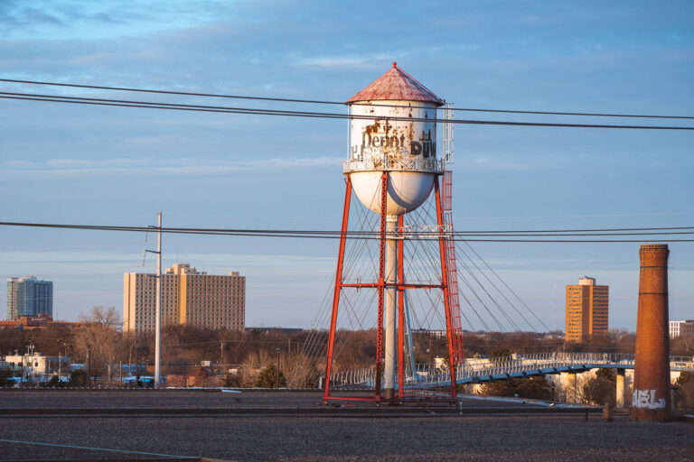 Roof Depot Water Tower 1 Rooftop water tower on the Roof Depot building in South Minneapolis.