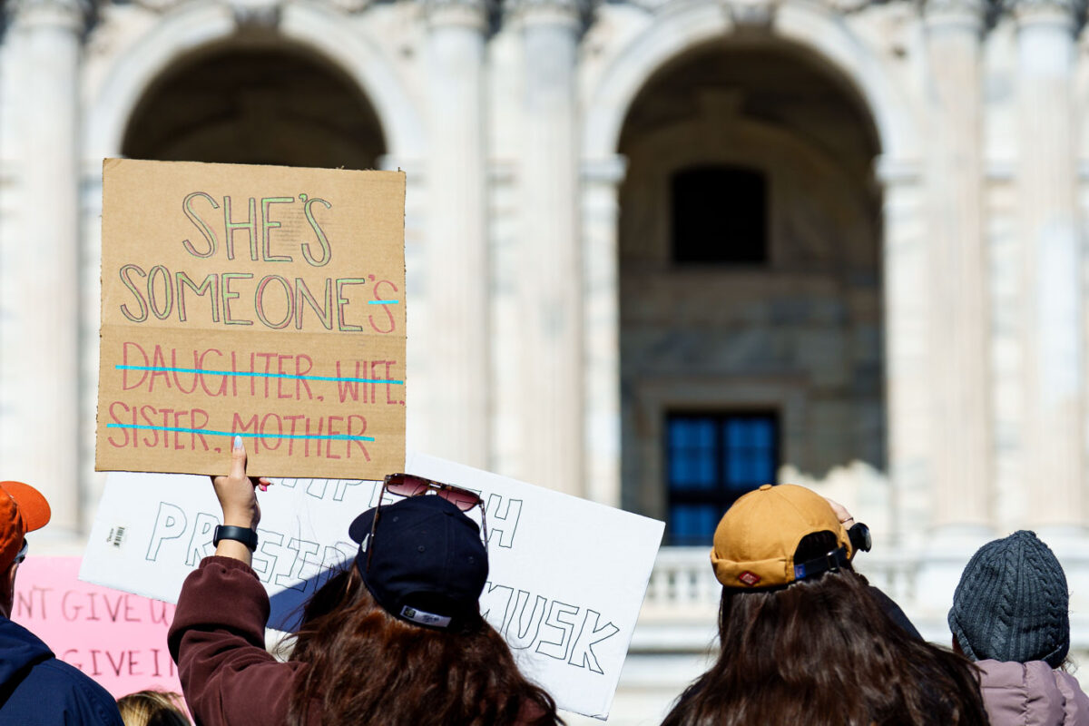 Today on International Women’s Day, Minnesota saw the largest protest since President Trump's re-election. 1,000+ gathered at the Capitol for the 2nd time this week hearing from activists, city council members and state representatives on the current administration's actions.

Minnesota State Capitol
March 8, 2025