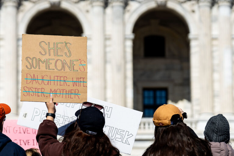 She's Someone Protest Sign Minnesota March 8 2025 3 Today on International Women’s Day, Minnesota saw the largest protest since President Trump's re-election. 1,000+ gathered at the Capitol for the 2nd time this week hearing from activists, city council members and state representatives on the current administration's actions.
Minnesota State Capitol
March 8, 2025