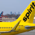 Spirit Airlines Airbus A320 plane at MSP Airport