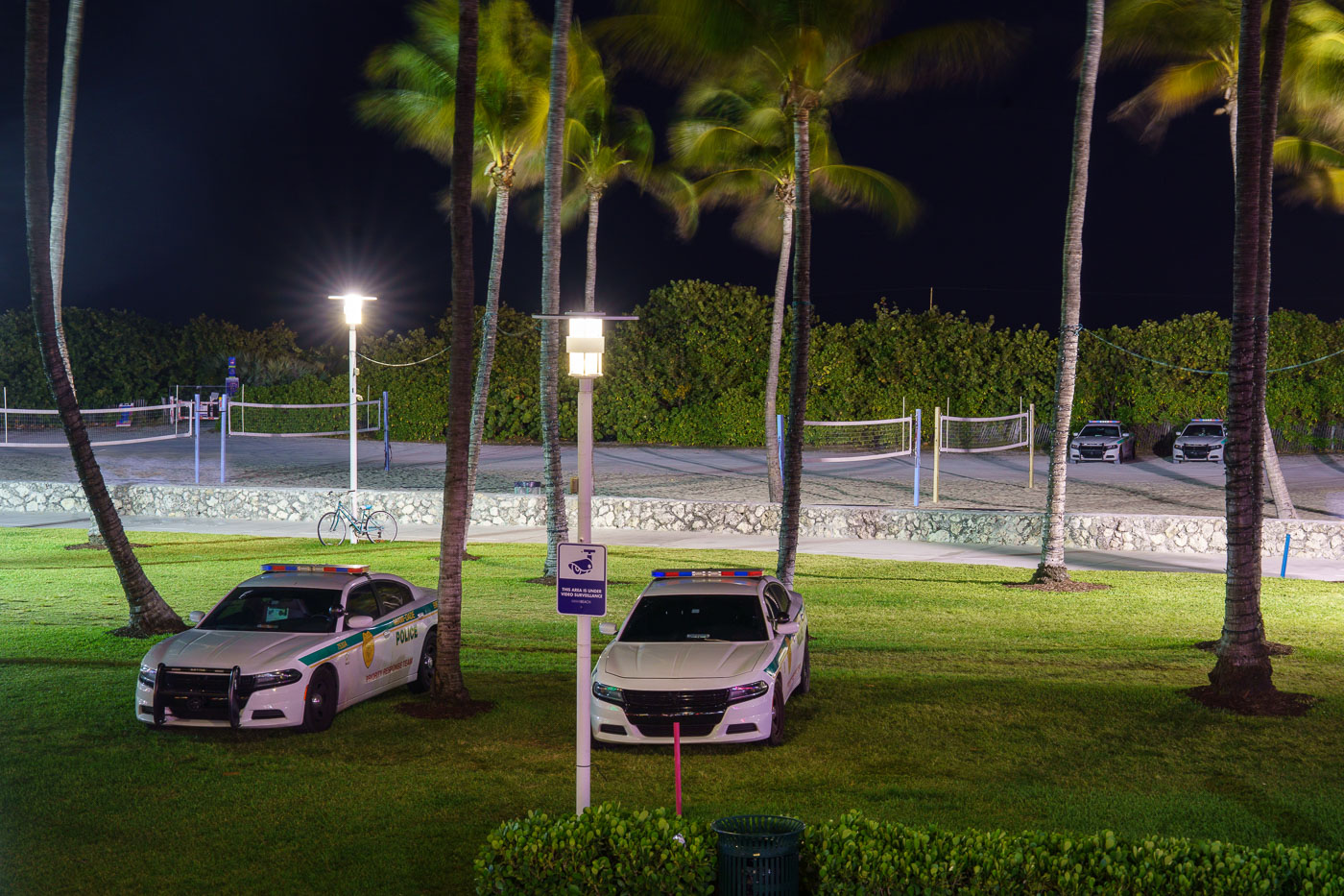 Squad Cars during South Beach spring break