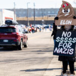 Tesla Takedown protest at a Tesla showroom in Minneapolis (Golden Valley) on March 22, 2025. This is the 6th week in a row protesters have gathered. The crowd has continued to grow exponentially each week.