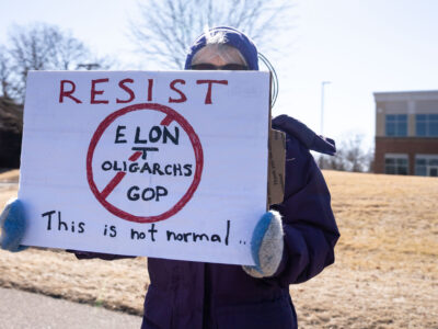 Tesla Protests - Resist Elon Tesla Oligarchs GOP