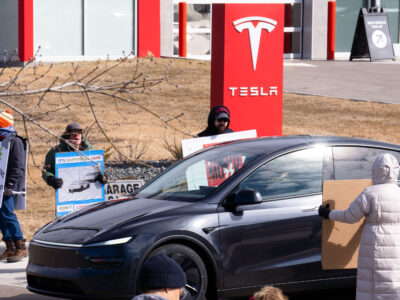 Tesla Takedown Protest Minneapolis March 22, 2025