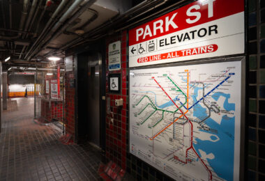 Boston's MBTA Park Street Red Line train station.