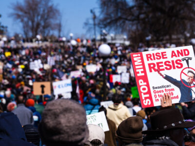 Hands Off Protest St Paul Minnesota STOP HIM!