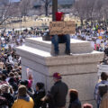 The Minnesota State Patrol estimates 25,000 gathered at the Minnesota State Capitol this afternoon as part of the nationwide “Hands Off!” protests.