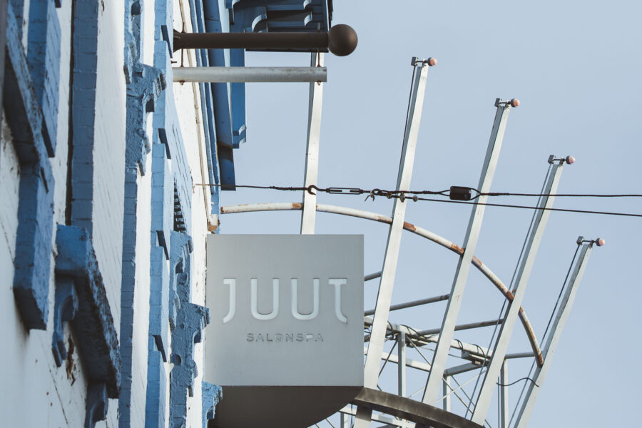 Juut Salon Sign in Uptown Minneapolis